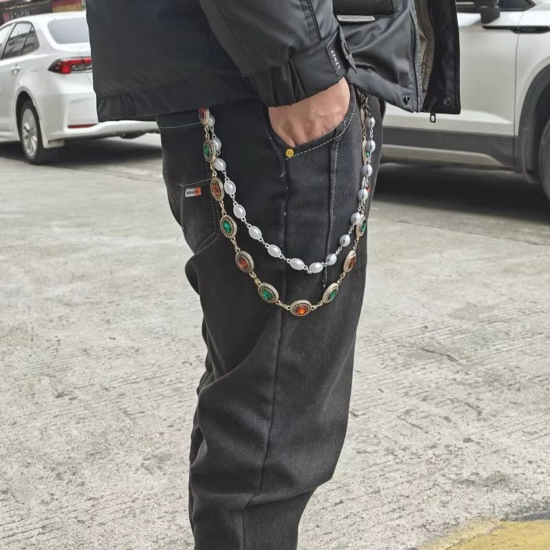 Japanese Brand 2 Layer Pants/Wallet Chain Size ONE SIZE - 1 Thumbnail
