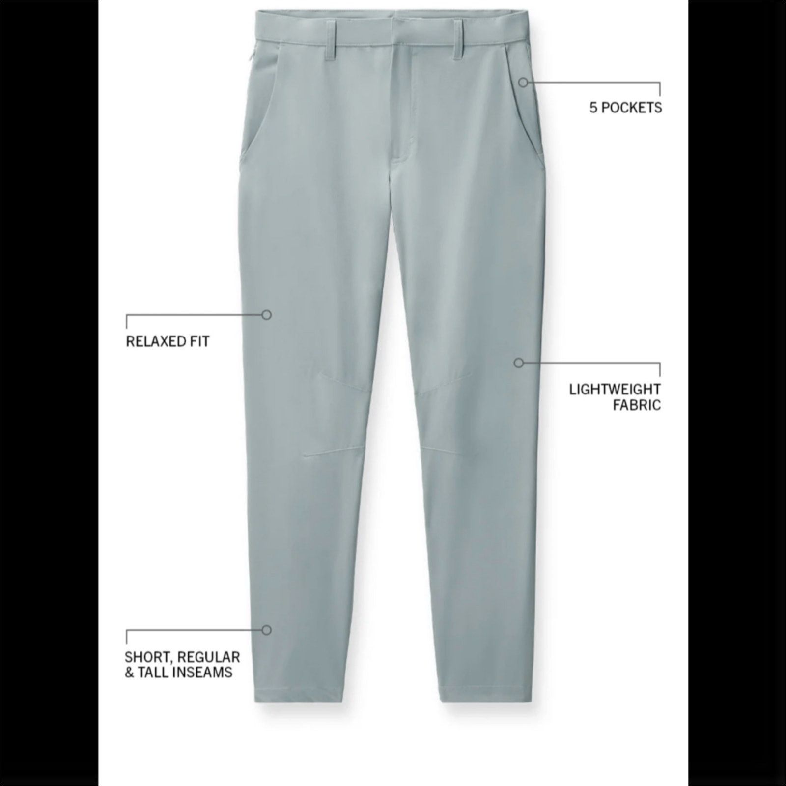 Fabletics Fabletics The Only Pant (Classic Fit) | Gray | 36x32 Size US 36 / EU 52 - 7 Thumbnail