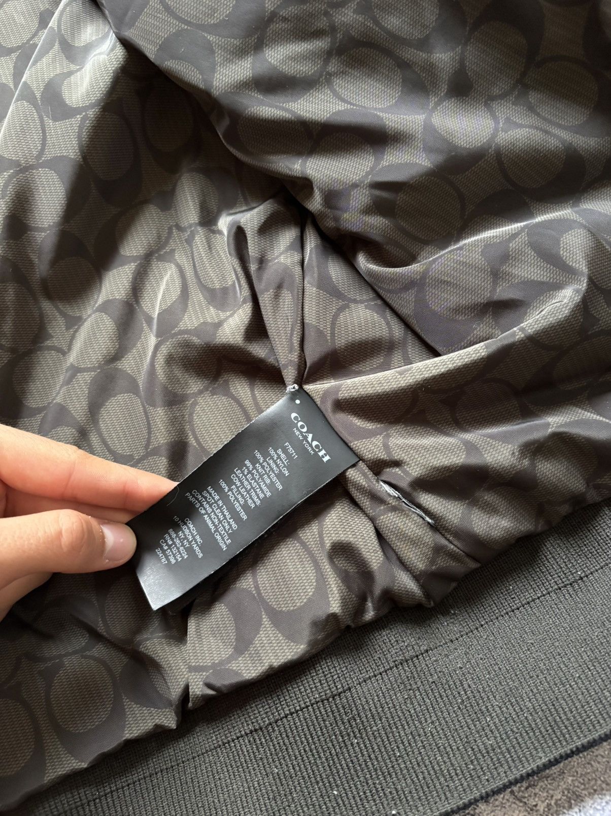 Coach Coach Luxury Monogram MA-1 Nylon Bomber Jacket Size L Rare Size US L / EU 52-54 / 3 - 13 Thumbnail