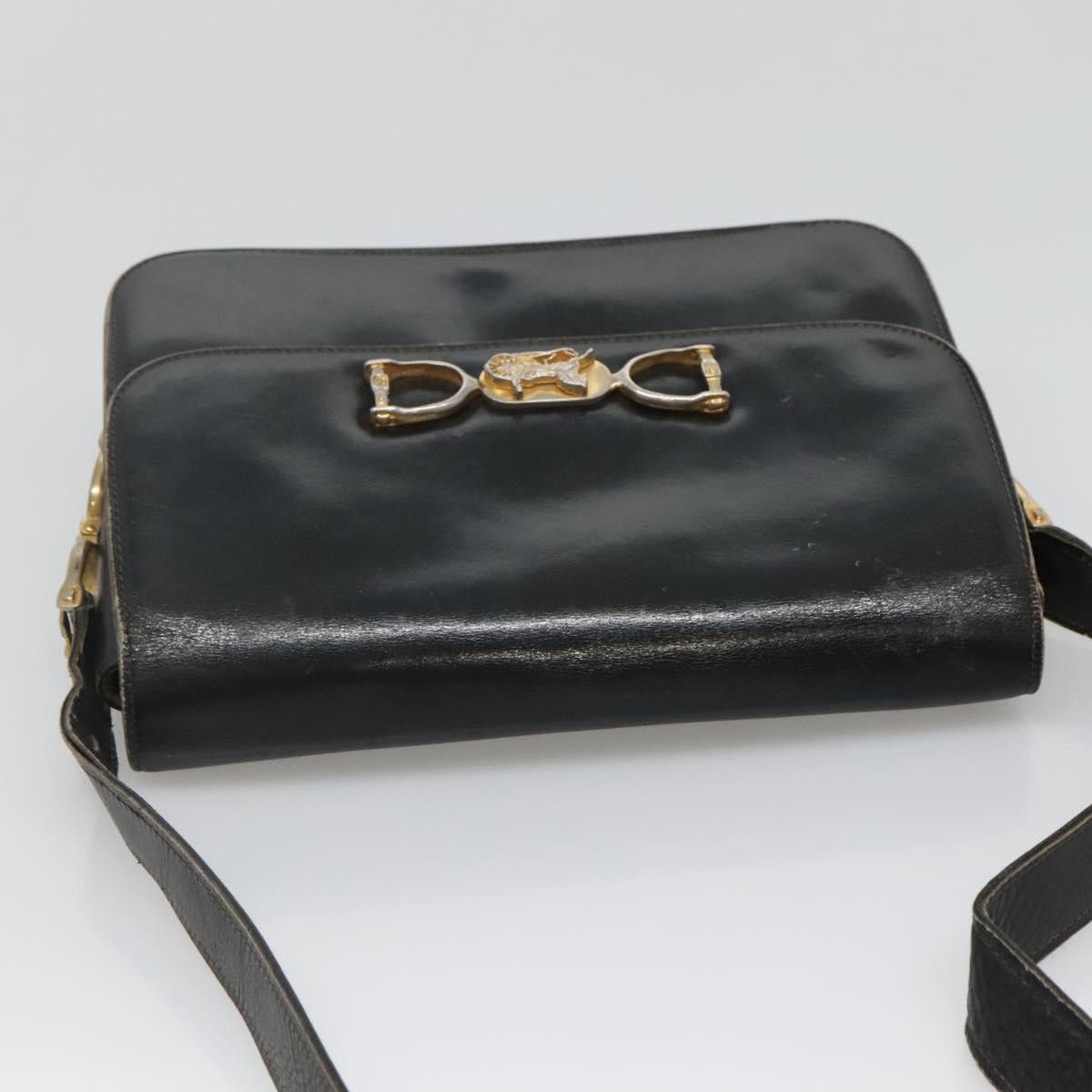 Celine CELINE Shoulder Bag Leather Black Size ONE SIZE - 6 Thumbnail