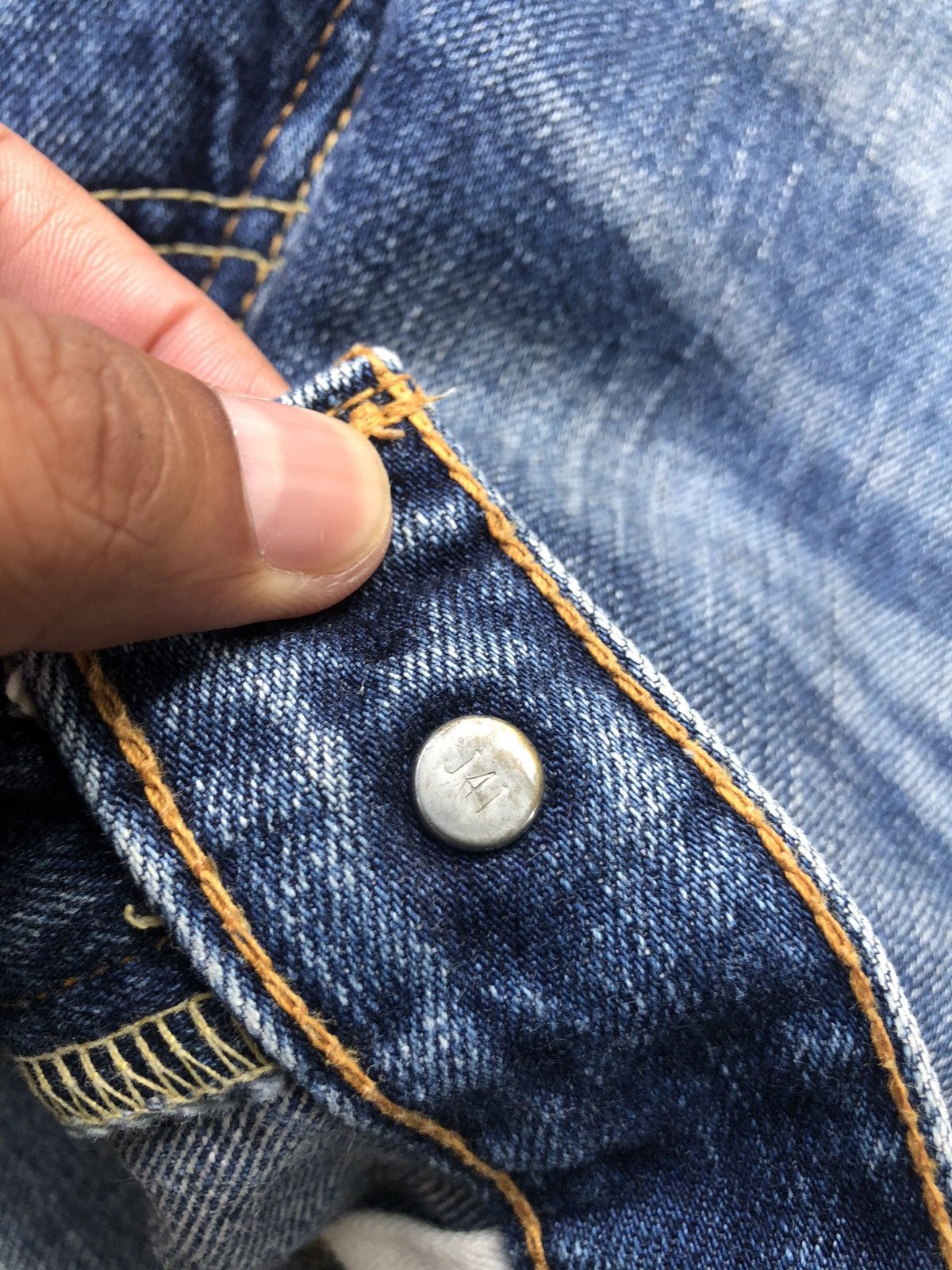 Le Grande Bleu (L.G.B.) Y2k Levis 517 Flared Jeans Distressed Jeans Size US 30 / EU 46 - 17 Thumbnail