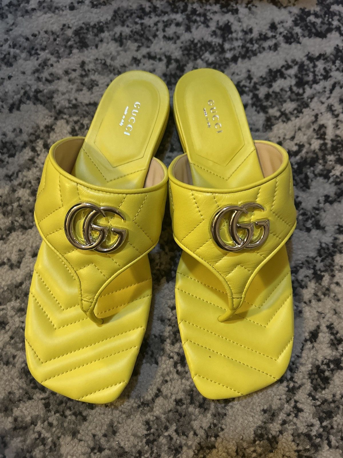 Gucci Gucci Double G Thong Sandal Flip Flop Acid Lime Size US 9 / IT 39 - 5 Thumbnail