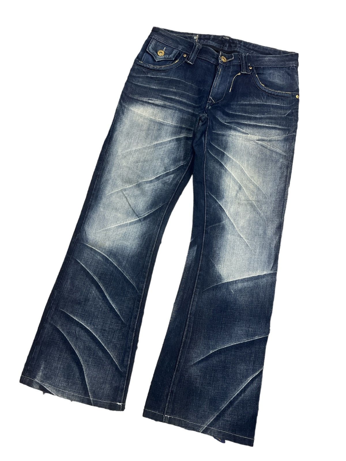 Hysteric Glamour FLARED💥ARMYOFNO DISTRESSED DENİM PANT Size US 31 - 5 Thumbnail