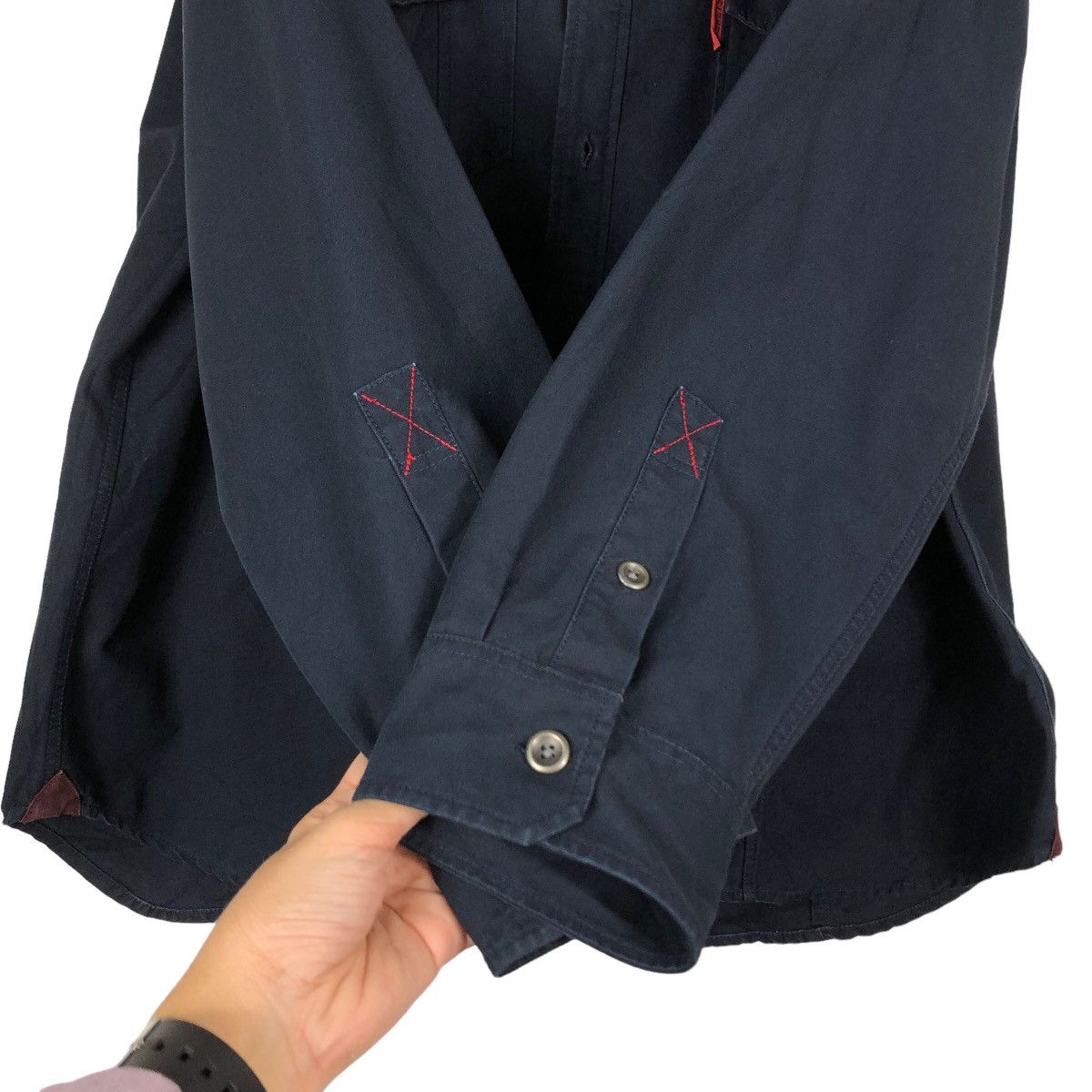 Japanese Brand 🔥Vintage Shirt Jacket Red Berets Japan Made Issey Miyake Size US L / EU 52-54 / 3 - 15 Thumbnail