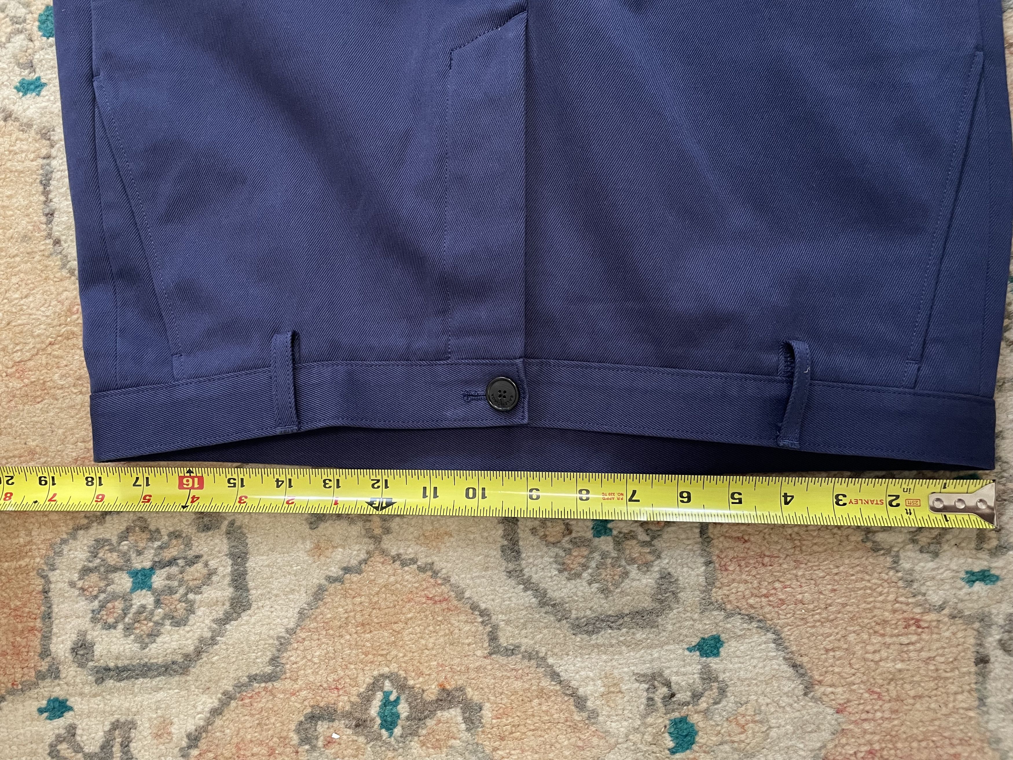 Balenciaga Blue Tapered Cotton Pant Size US 36 / EU 52 - 5 Thumbnail