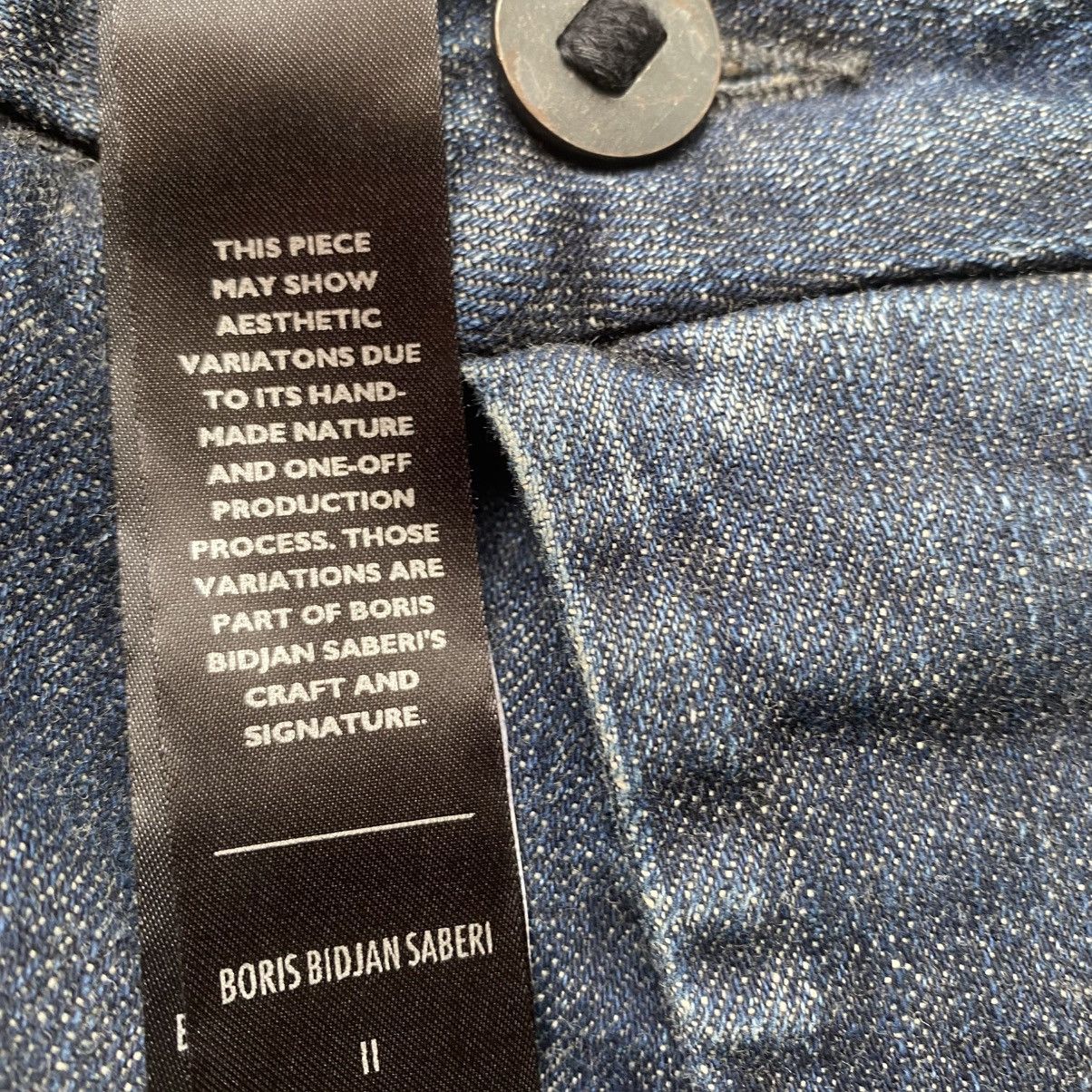 Boris Bidjan Saberi AW21 P13 Tight Fit Dirty Dark Denim Size US 34 / EU 50 - 10 Thumbnail