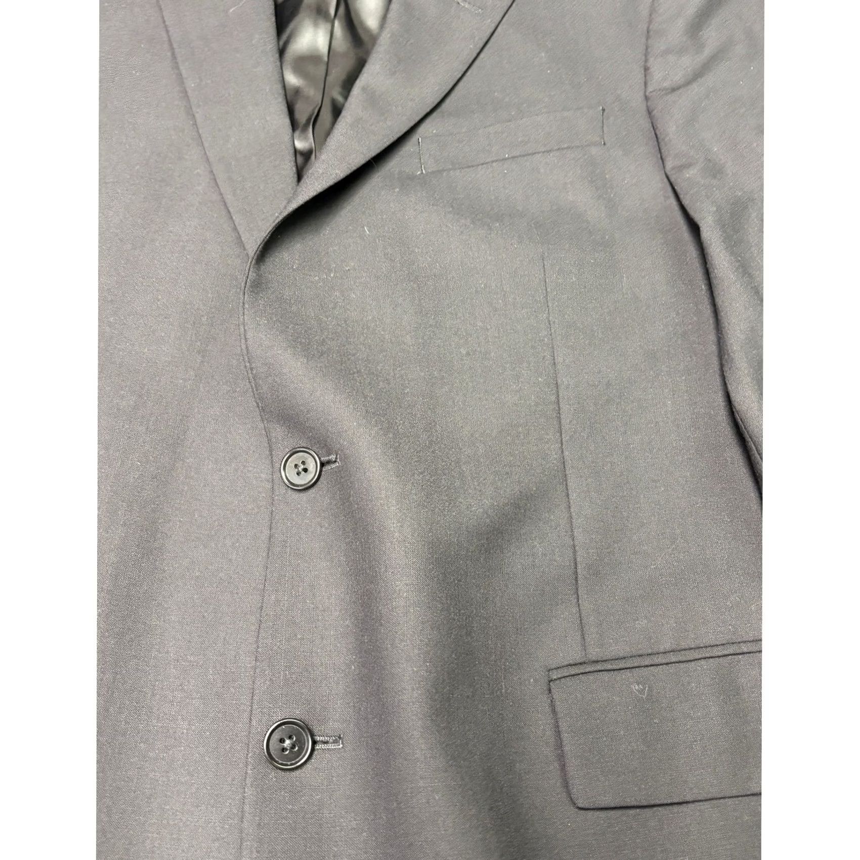 Brooks Brothers Brooks Brothers 346 2 Piece Suit Navy Wool Stretch Blazer Pants 44L W40 L30 Mens Regular Notch Lapelather? Size 44R - 3 Thumbnail