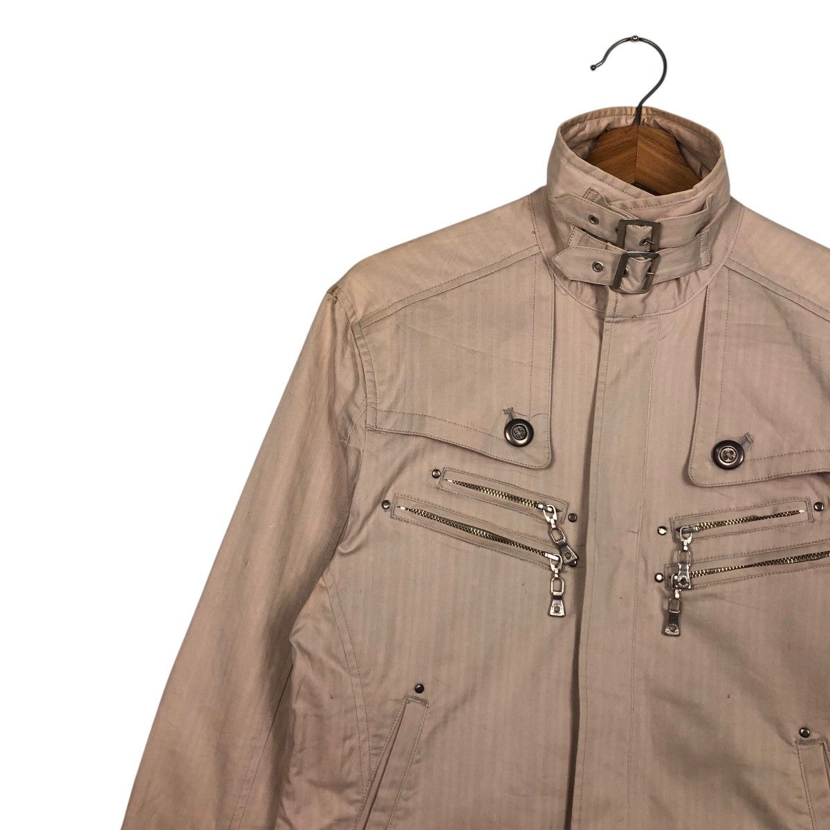 Japanese Brand Bomber Biker Jacket Punk Style Semantic Design Issey Miyake Size US L / EU 52-54 / 3 - 9 Thumbnail