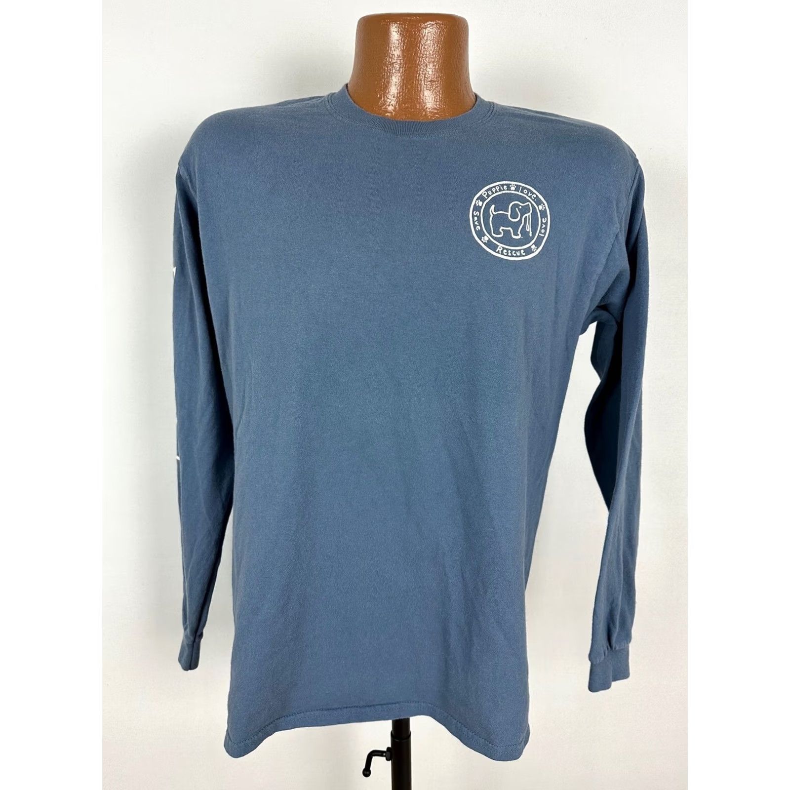 Gildan Puppie Love Shirt Medium Long Sleeve Football Cute Puppy Dog Sports Outdoors Size US M / EU 48-50 / 2 - 3 Thumbnail