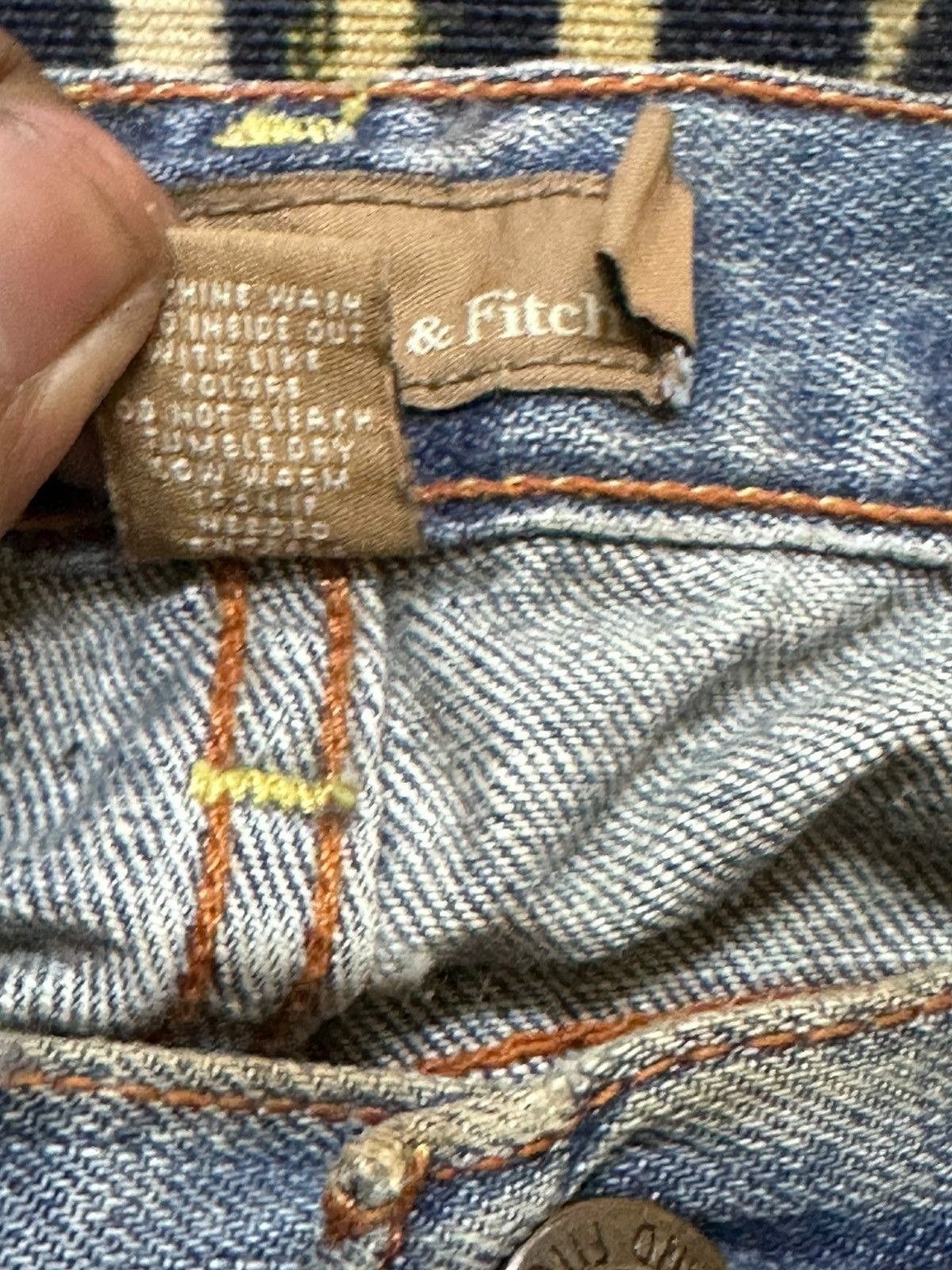 Abercrombie & Fitch Vintage Abercrombie&Fitch Flare Grunge Distressed Denim Size US 29 - 10 Thumbnail