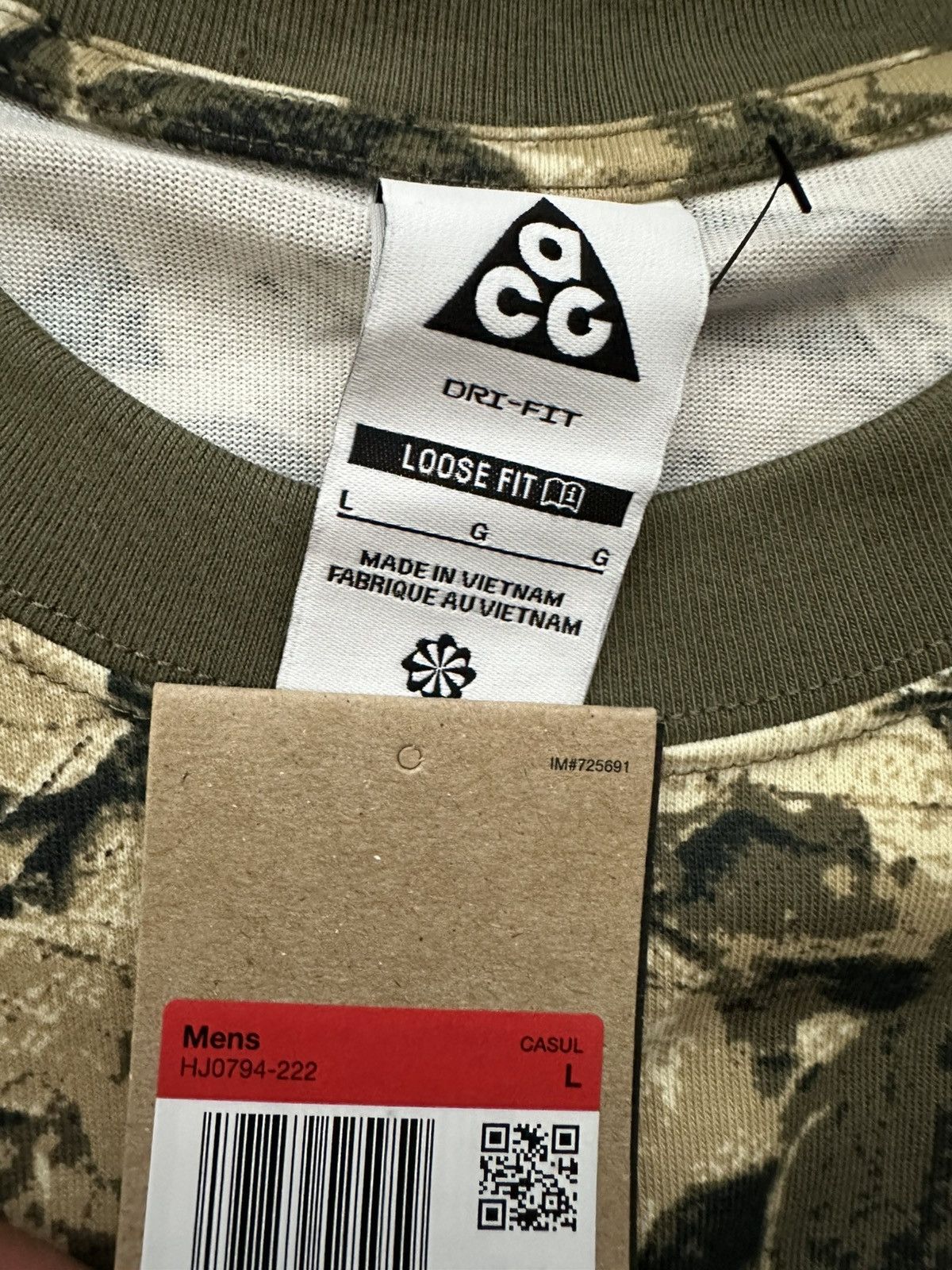 Nike ACG Nike ACG Camo Dri-Fit Leafcutter Athletic Shirt Sportswear Size US L / EU 52-54 / 3 - 7 Thumbnail
