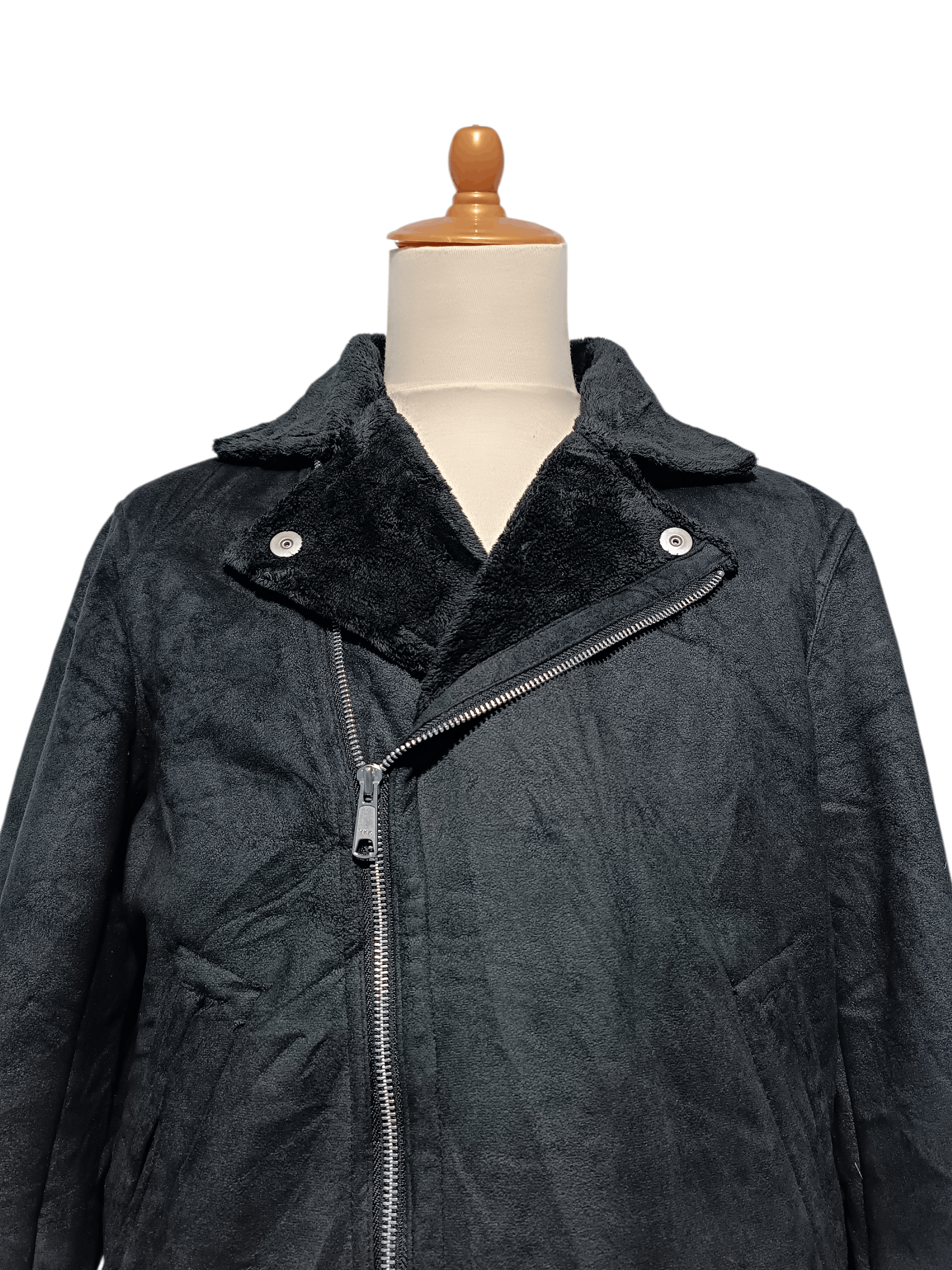 Japanese Brand Comme Ca Ism Suede Mouton Zip Rider Jacket Size US M / EU 48-50 / 2 - 4 Thumbnail