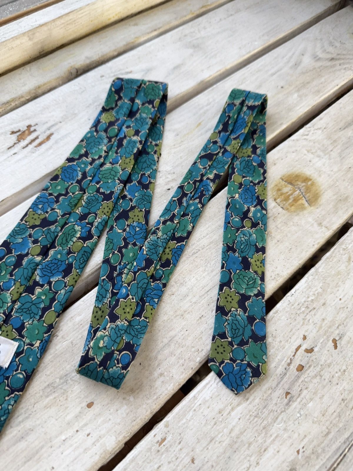 Bally × Japanese Brand Vintage Bally Floral Print Silk Tie luxury Italy Size ONE SIZE - 8 Thumbnail