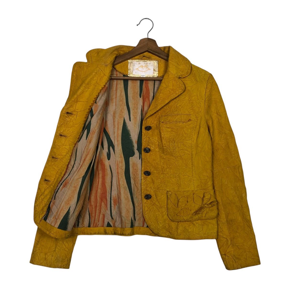Japanese Brand 🔥VINTAGE CROPPED LEATHER JACKET SHEEPSKIN ISSEY MIYAKE Size M / US 6-8 / IT 42-44 - 13 Thumbnail