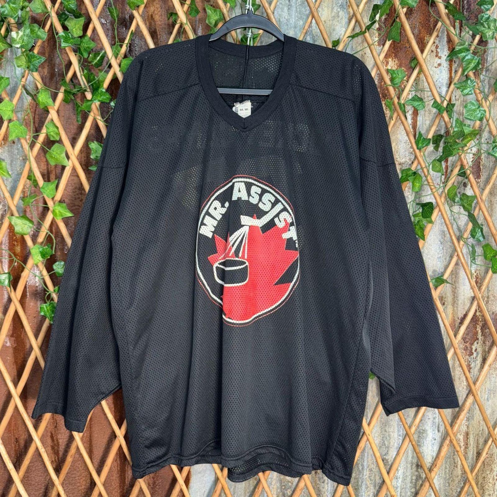 Vintage Vintage y2k mr assist hockey jersey 1990s canada 97 mesh LS Size US L / EU 52-54 / 3 - 1 Thumbnail