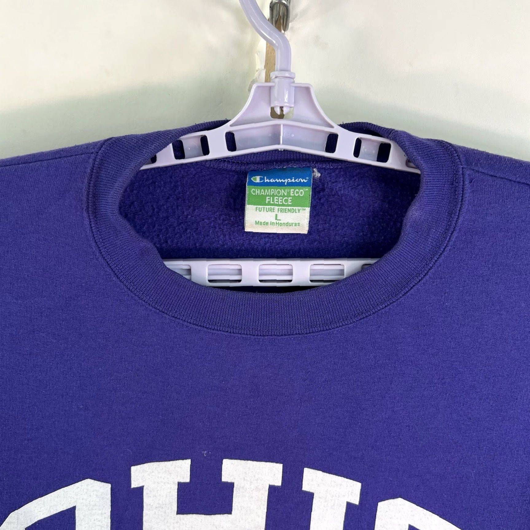 Champion Vintage Ohio State University Sweatshirt Adult Size L Purple Champion ECO Fleece Size US L / EU 52-54 / 3 - 3 Thumbnail