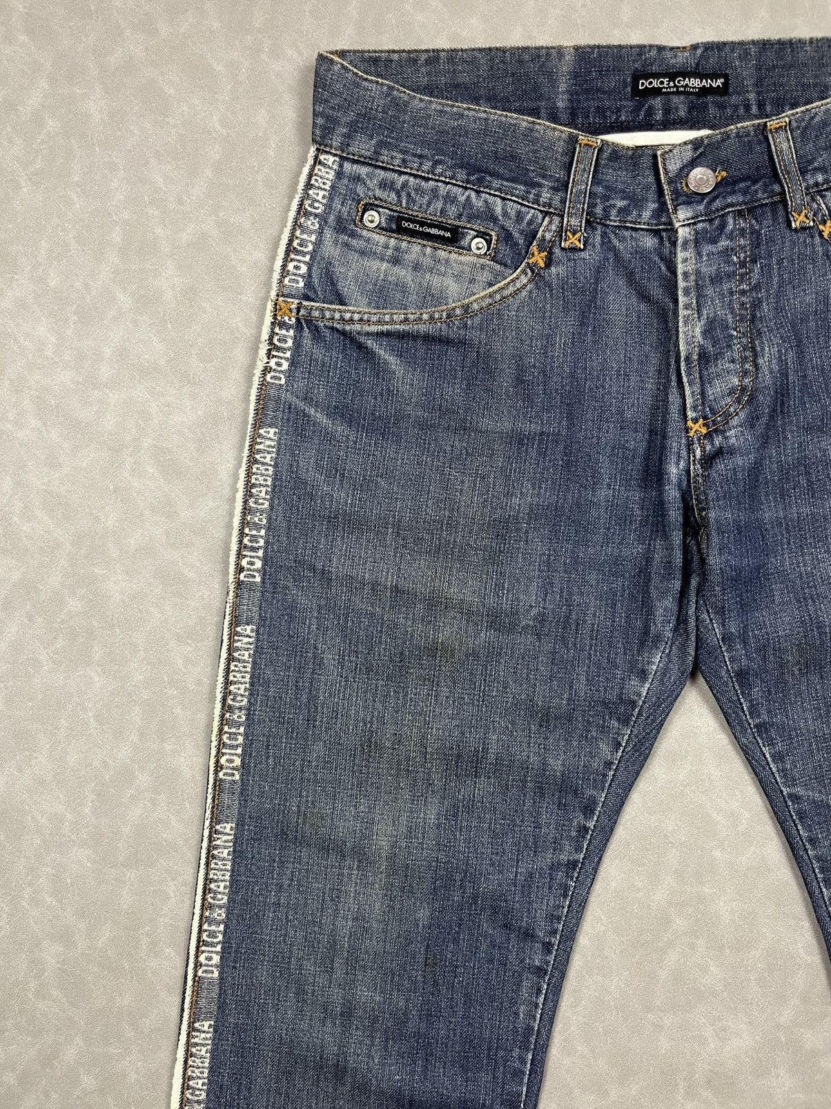 Dolce & Gabbana Vtg Dolce Gabbana side logo denim pants Size US 30 / EU 46 - 6 Thumbnail