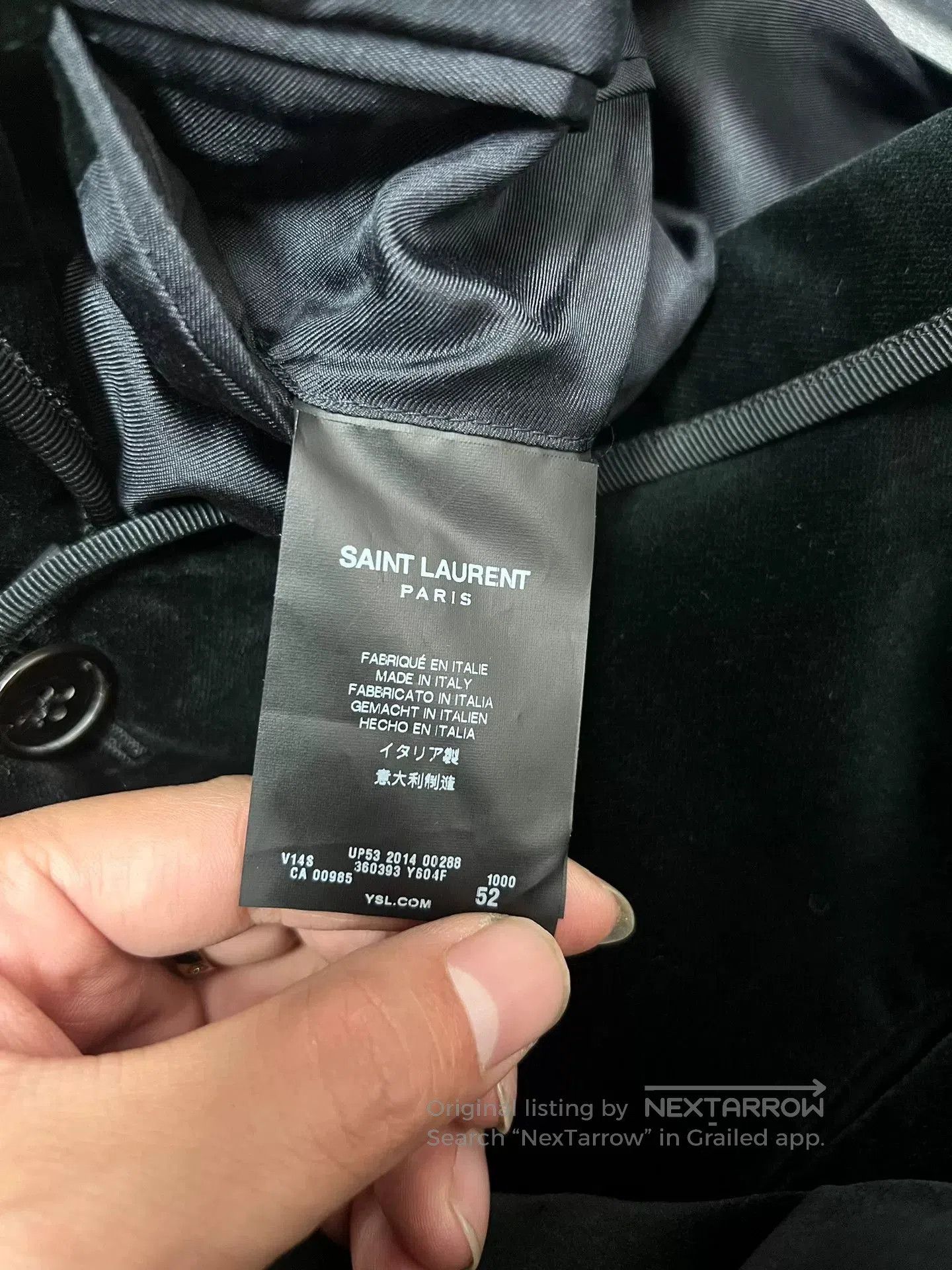 Saint Laurent Paris Saint Laurent SLP Velvet Court Blazer. Size US L / EU 52-54 / 3 - 5 Thumbnail