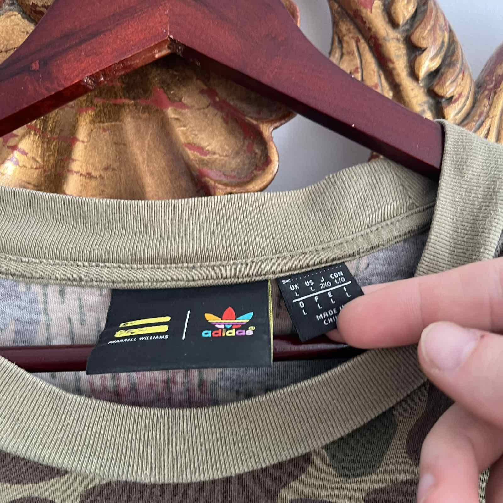 Adidas Adidas Pharell Williams Human Race Camo T-Shirt Sz XL Size US XL / EU 56 / 4 - 4 Thumbnail