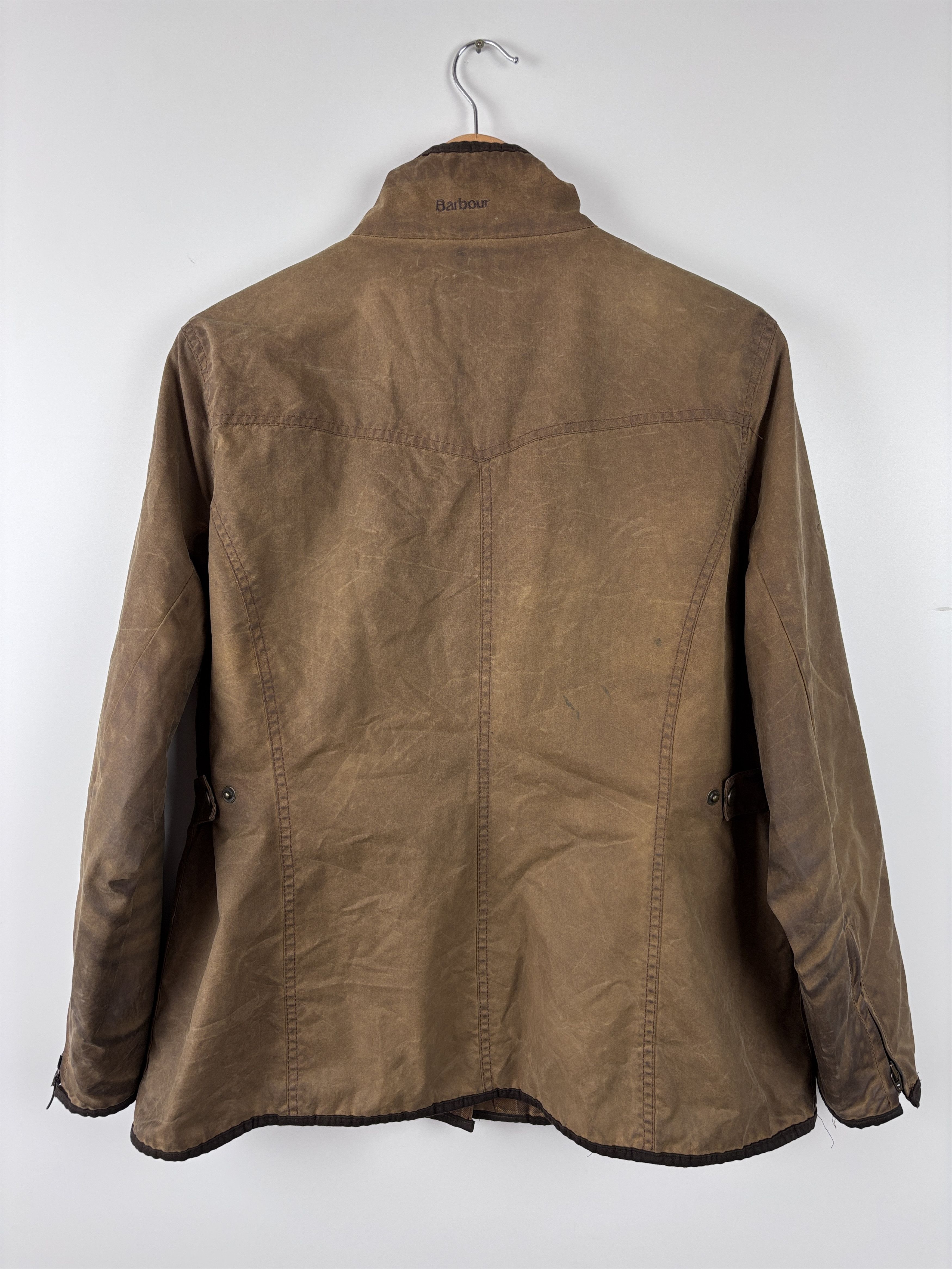 Barbour Barbour Ladies Utility Wax Jacket Brown Size UK 18 Size XL / US 12-14 / IT 48-50 - 4 Thumbnail