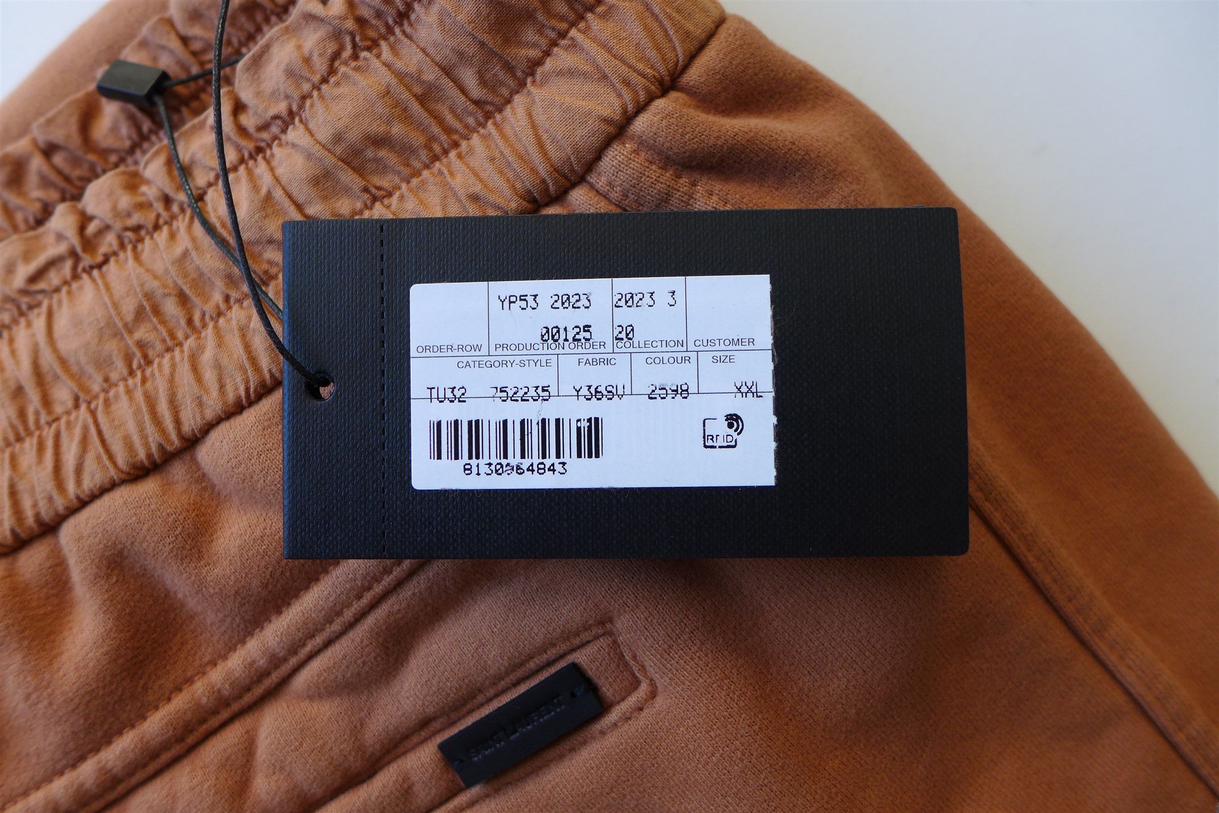 Saint Laurent Paris Saint Laurent Sweatpants -- Macchiato Blanchi Cotton Jersey Size US 38 / EU 54 - 16 Thumbnail