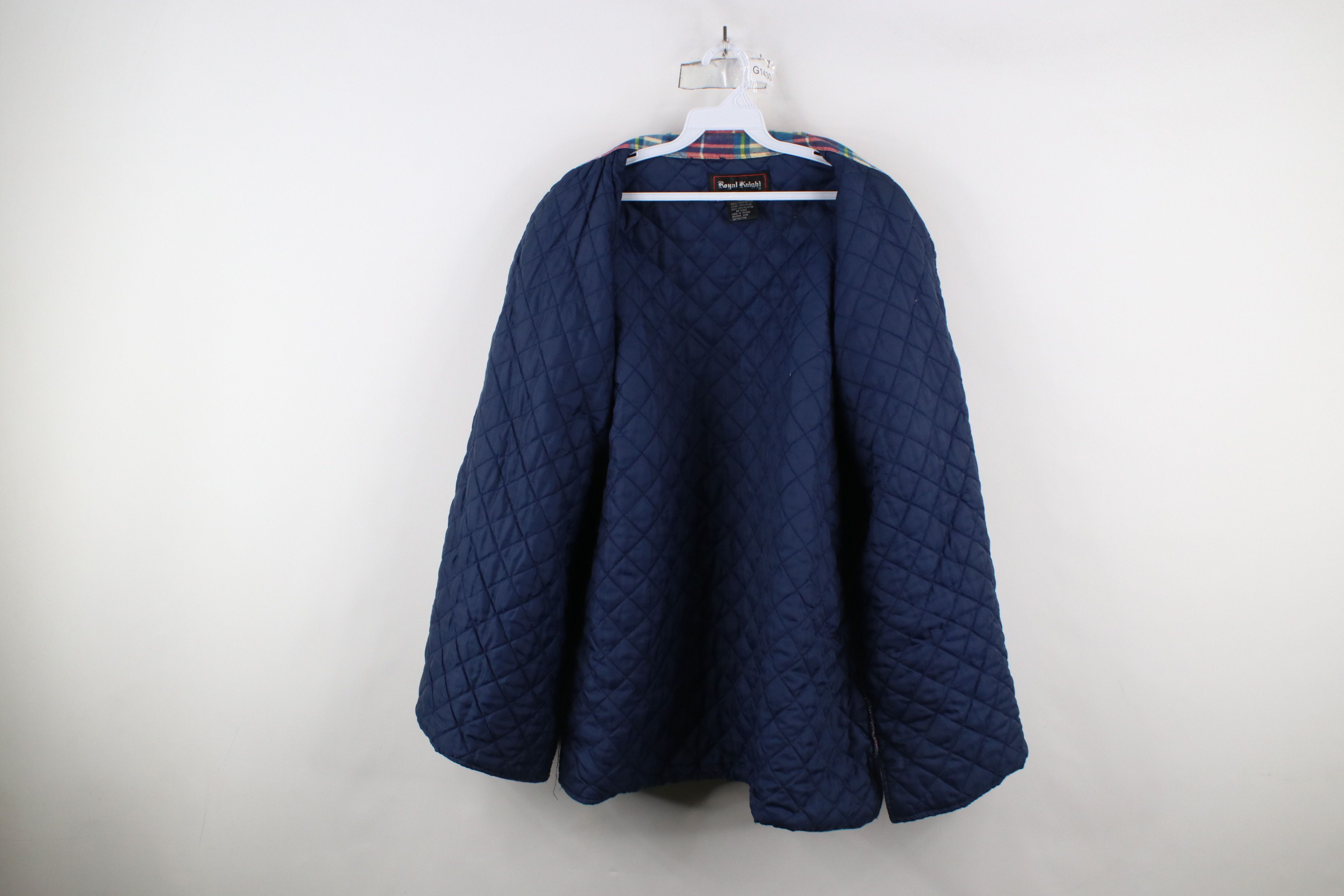 Vintage Vintage 90s Streetwear Flannel Quilted Button Shirt Jacket Size US XL / EU 56 / 4 - 12 Thumbnail
