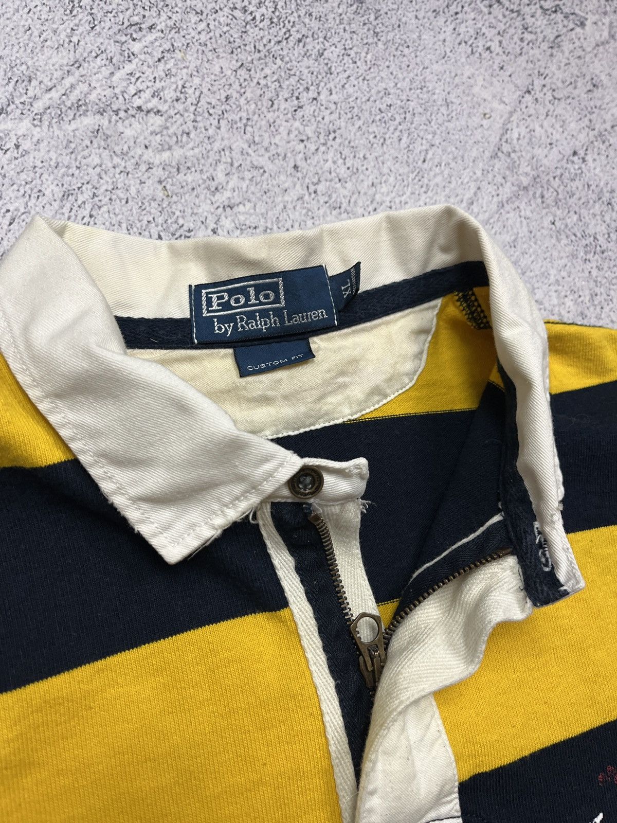 Polo Ralph Lauren Crazy Vintage Polo Ralph Lauren Striped Rugby Shirt Rare Y2k Size US XL / EU 56 / 4 - 7 Thumbnail