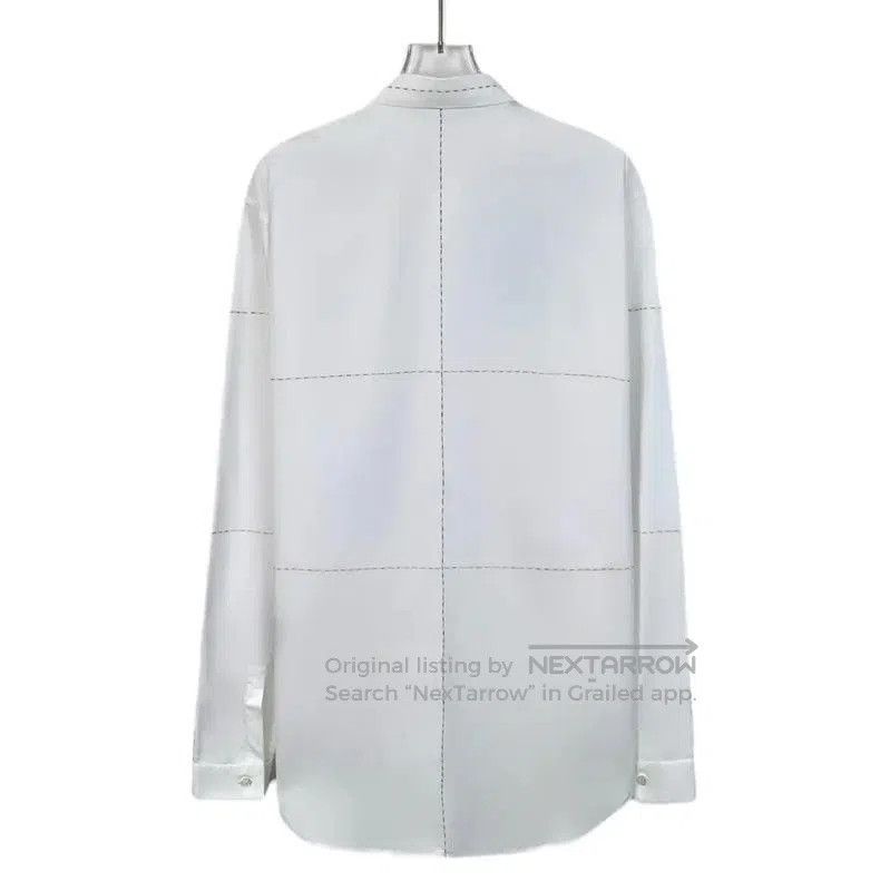 Dior Dior White Cotton Men's Long Sleeve Shirt . Size US M / EU 48-50 / 2 - 2 Thumbnail