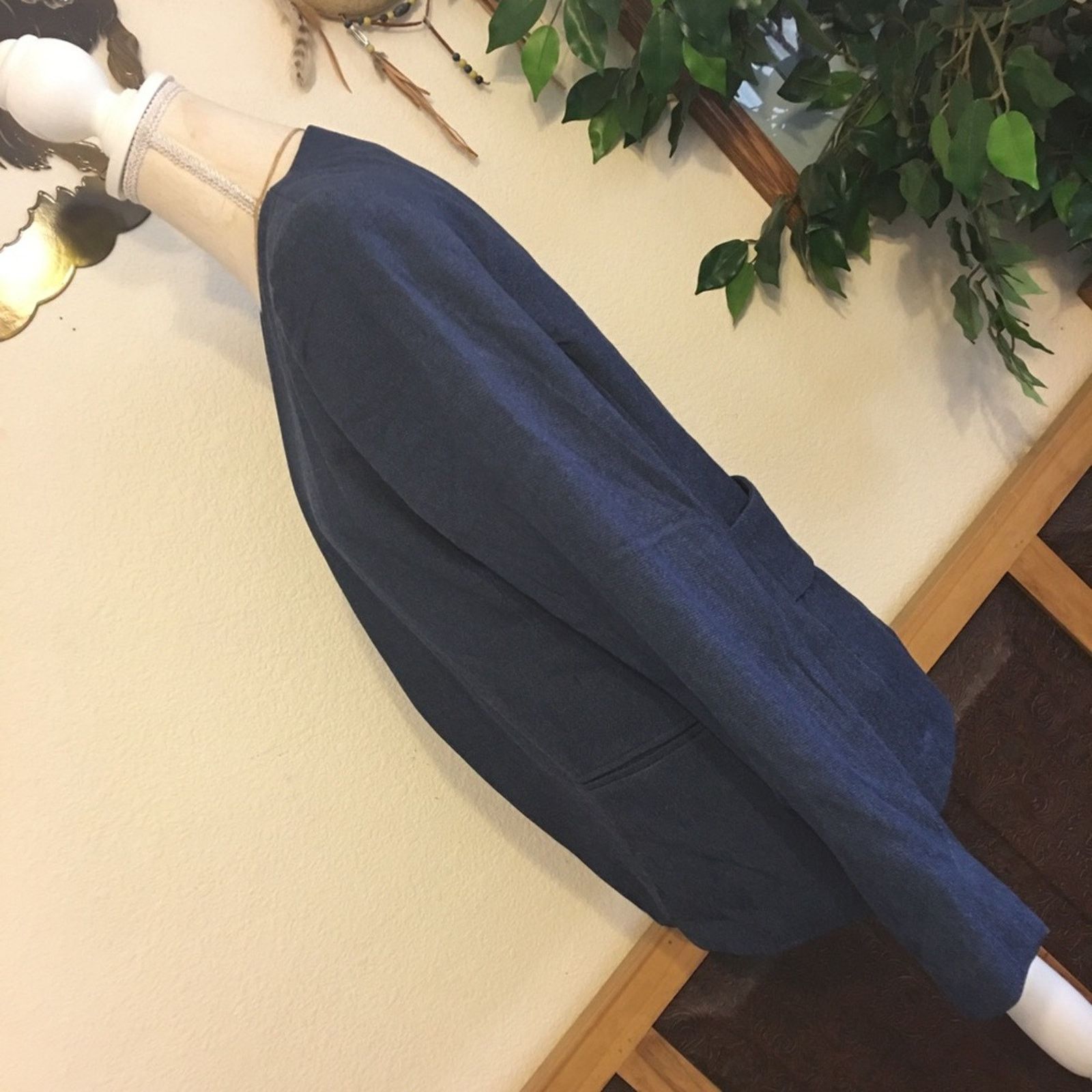 Other Adrienne Vittadini denim look open front blazer Size M / US 6-8 / IT 42-44 - 6 Thumbnail