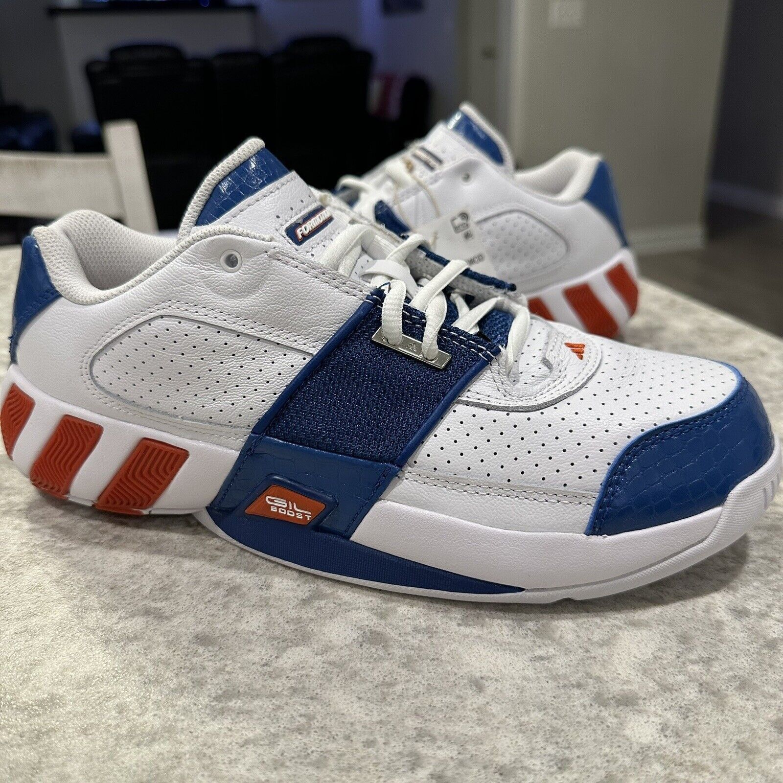 Adidas Size 7 - adidas Gil Zero Restomod White Blue Orange Gilbert Size US 7 / EU 40 - 1 Thumbnail
