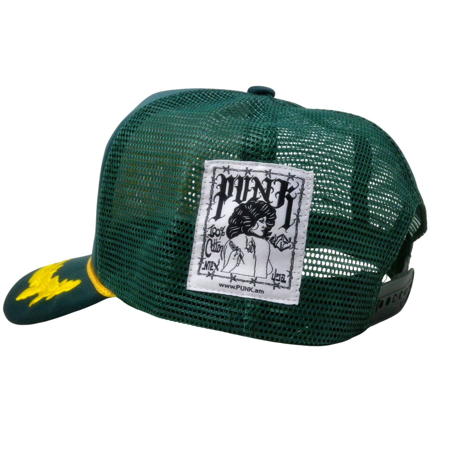 Other PUNK ® El Capitan Trucker Mesh Hat Green Military Made USA Size ONE SIZE - 5 Thumbnail