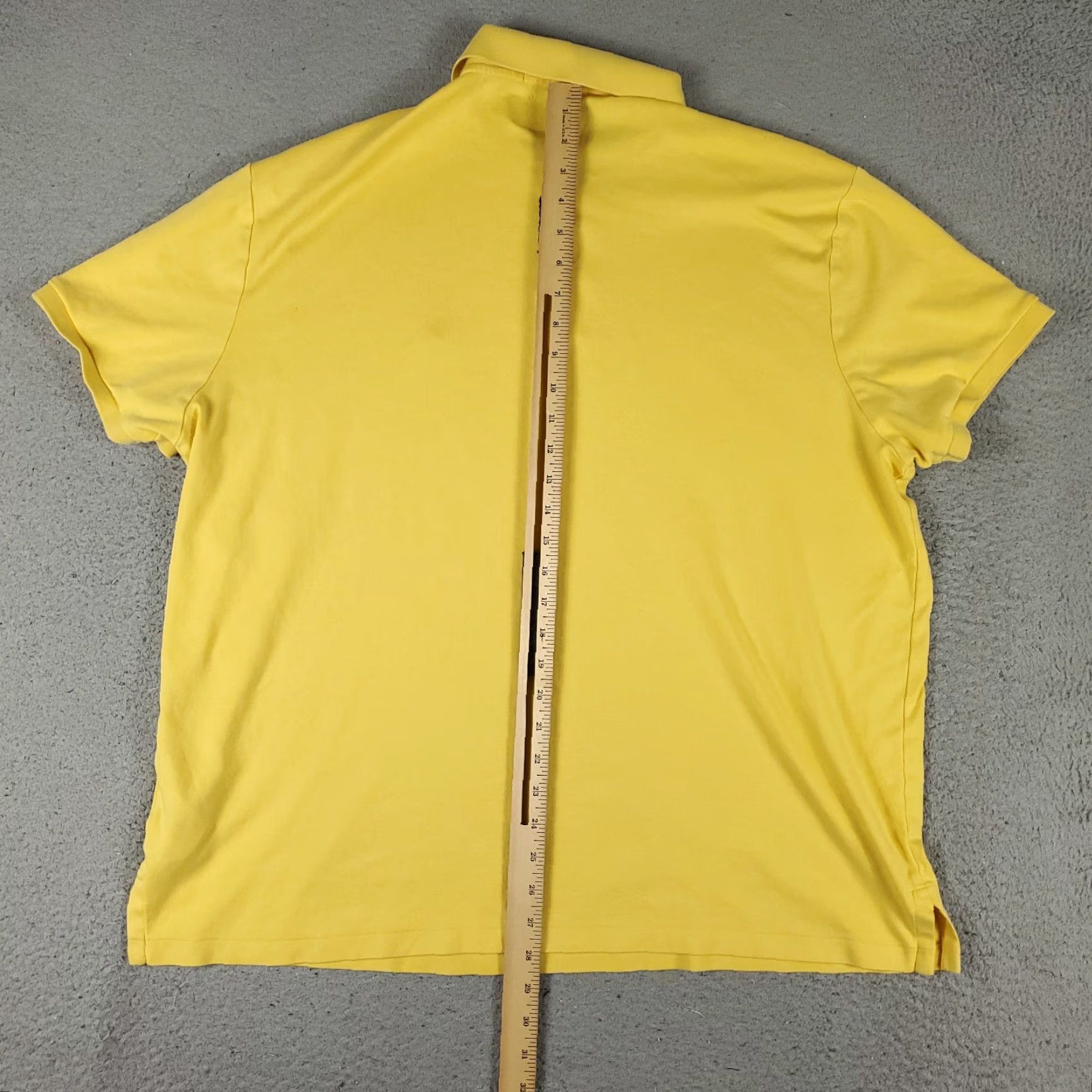 Ralph Lauren VINTAGE Ralph Lauren Polo Shirt Men Size 2XL Yellow Solid Short Sleeve Casual Preppyâ€¢Modern Size US XXL / EU 58 / 5 - 4 Thumbnail