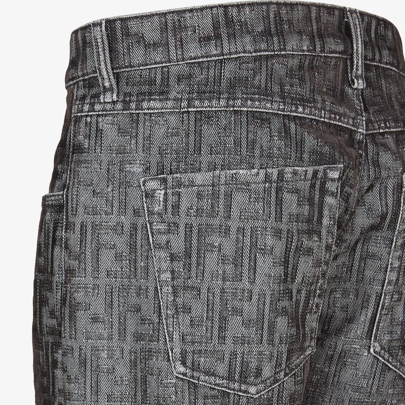 Fendi o1s1wg111225 Long Jeans in Grey Size US 34 / EU 50 - 3 Thumbnail