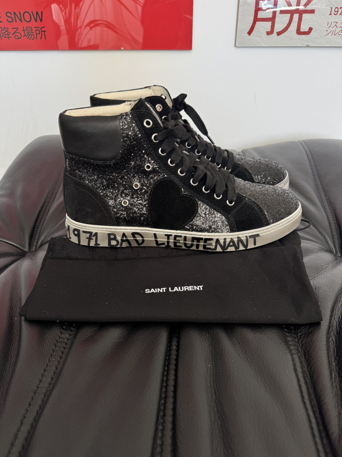 Saint Laurent Paris Saint Laurent “Bad Lieutenant” HiTops | Grailed