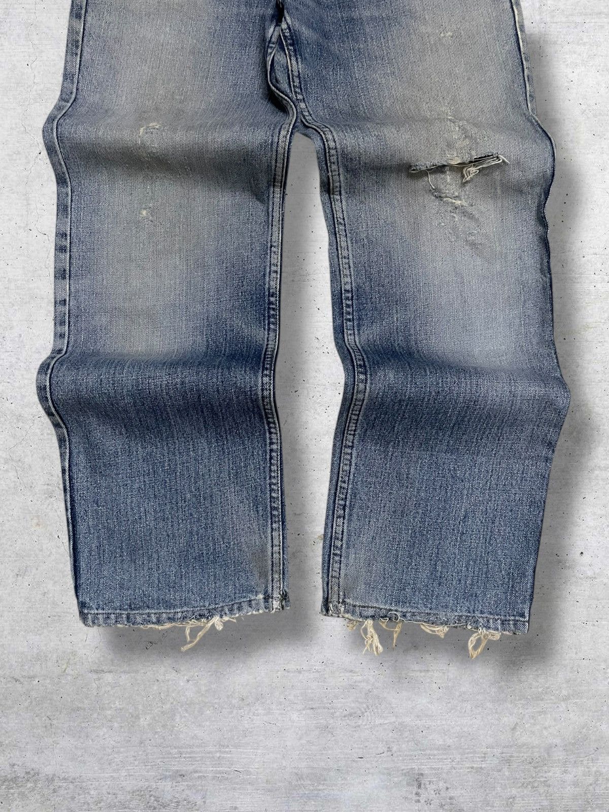 Levi's Vintage Clothing VINTAGE 533 LEVIS USA DESIGNER 90S WHISKERING RIPPED DENIM Size US 29 - 3 Thumbnail