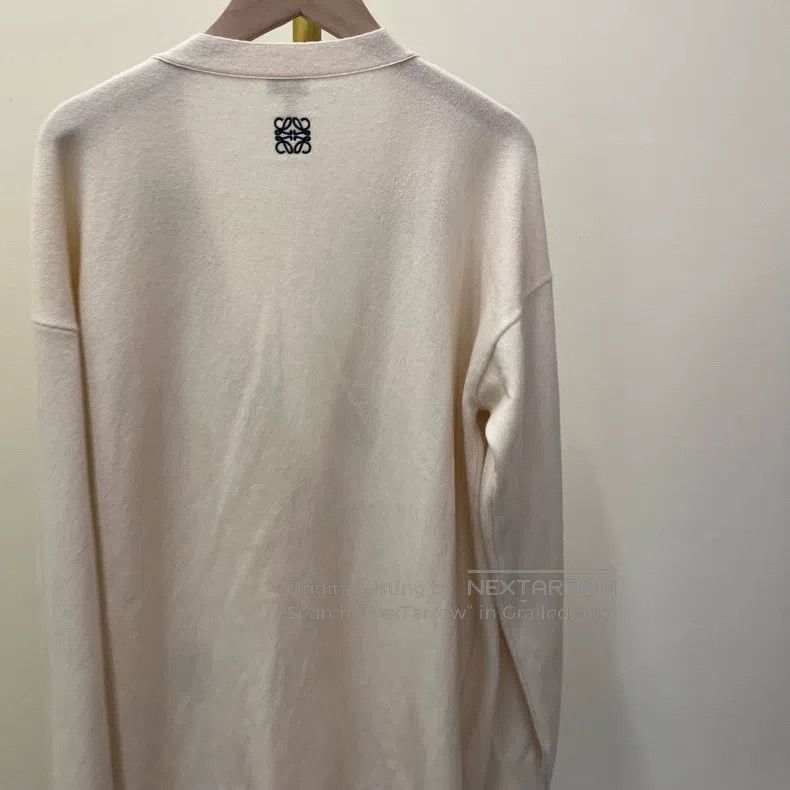 Loewe Loewe 3D Embroidered Four-Leaf Clover Fringe Wool Long Car Size L / US 10 / IT 46 - 4 Thumbnail
