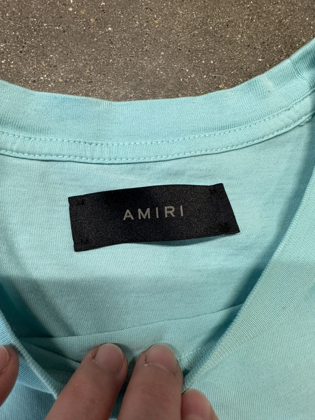 Amiri Amiri MA Paisley T-Shirt Light Blue Size US XL / EU 56 / 4 - 2 Thumbnail