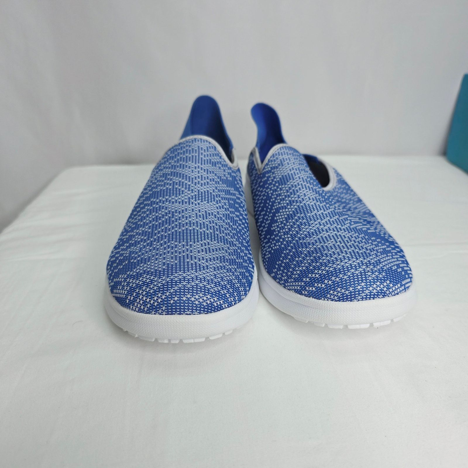 Other SoftWalk Simba Flat Blue Knit Low Top Slip On Sneakers Size US 12 / IT 42 - 2 Thumbnail