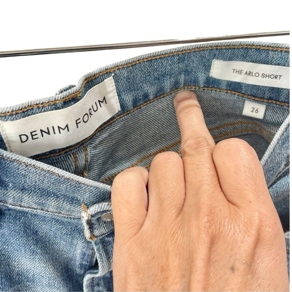 Other Denim Forum The '50s Arlo Hi-Rise Denim Short Size 26 Size 26" / US 2 / IT 38 - 8 Thumbnail