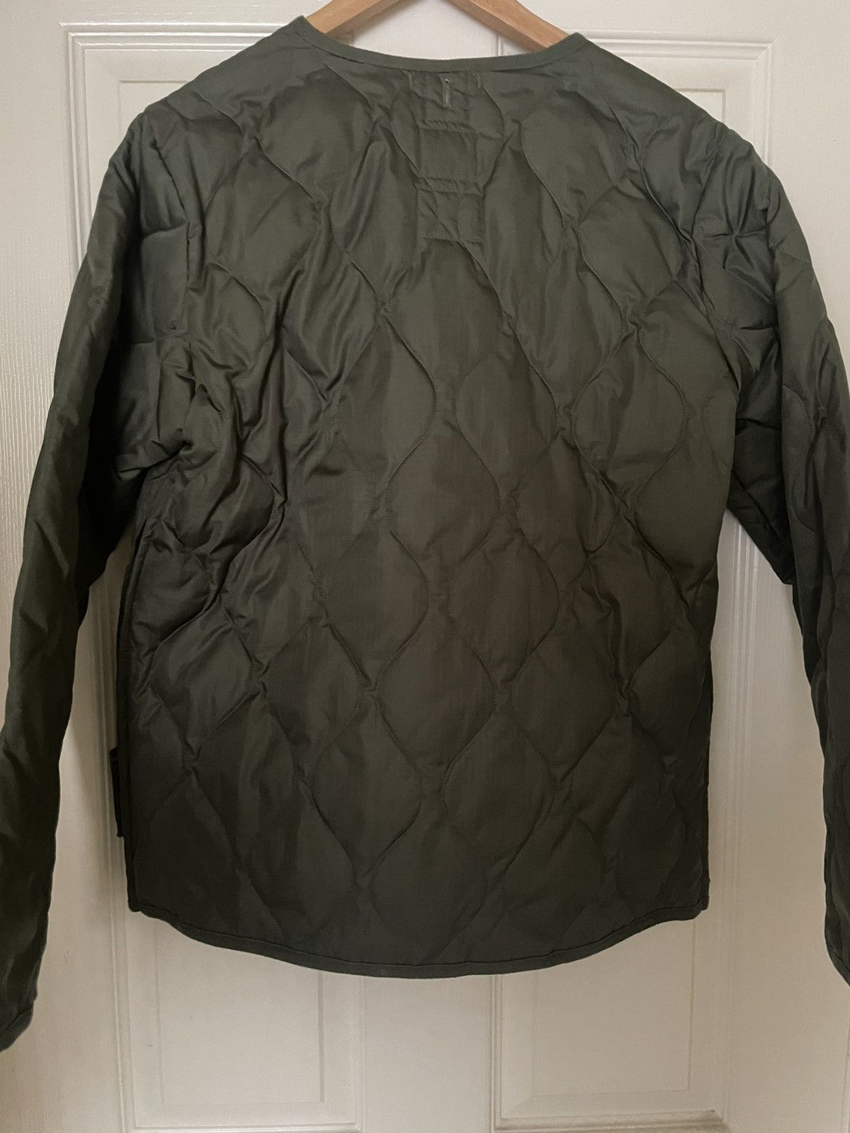TAION Taion Military Zip V Neck Down Jacket Olive Size US S / EU 44-46 / 1 - 2 Thumbnail