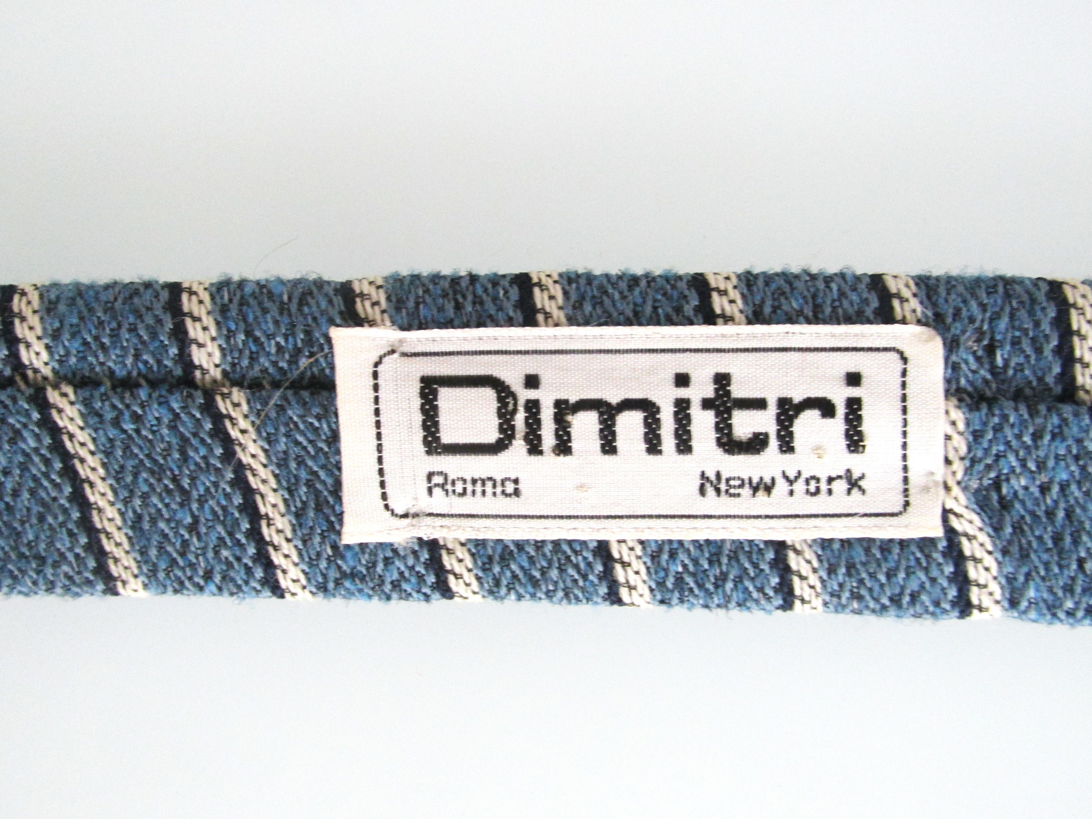 Vintage Dimitri Flat/Square Bottom Vintage Men's Tie Size ONE SIZE - 5 Thumbnail