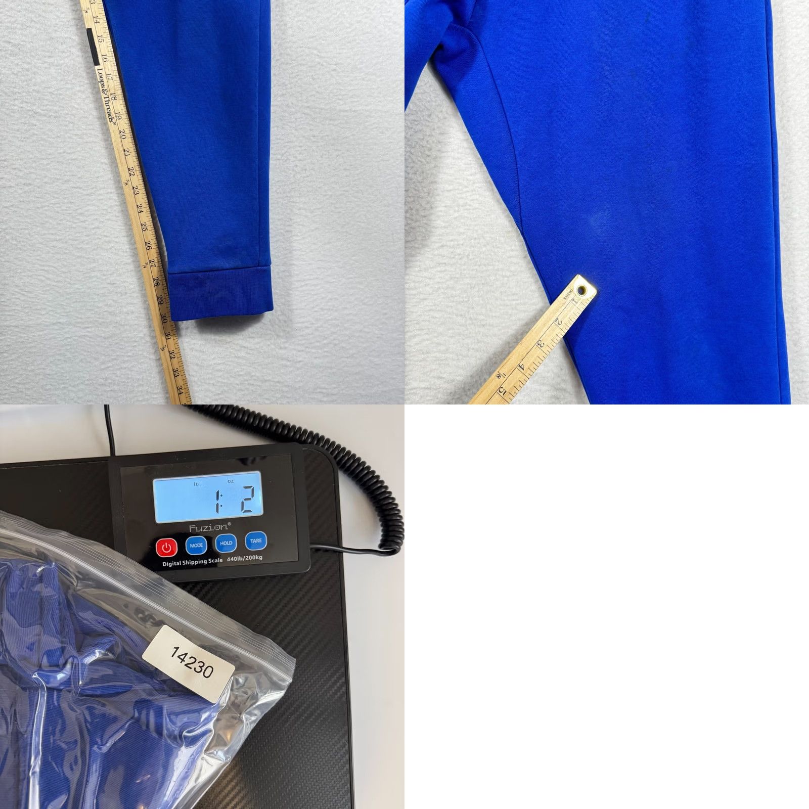 Polo Ralph Lauren Polo Ralph Lauren Mens Medium Jogger Pants Blue Knit Double Waist Drawstring Tapered Activewear Gym & Training Winter Fall Spring Size US M / EU 48-50 / 2 - 8 Thumbnail