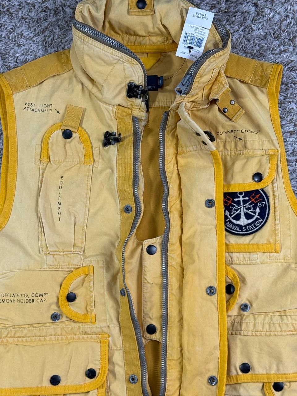 Polo Ralph Lauren Vintage Polo Ralph Lauren Naval Station Utility Vest Size US M / EU 48-50 / 2 - 4 Thumbnail