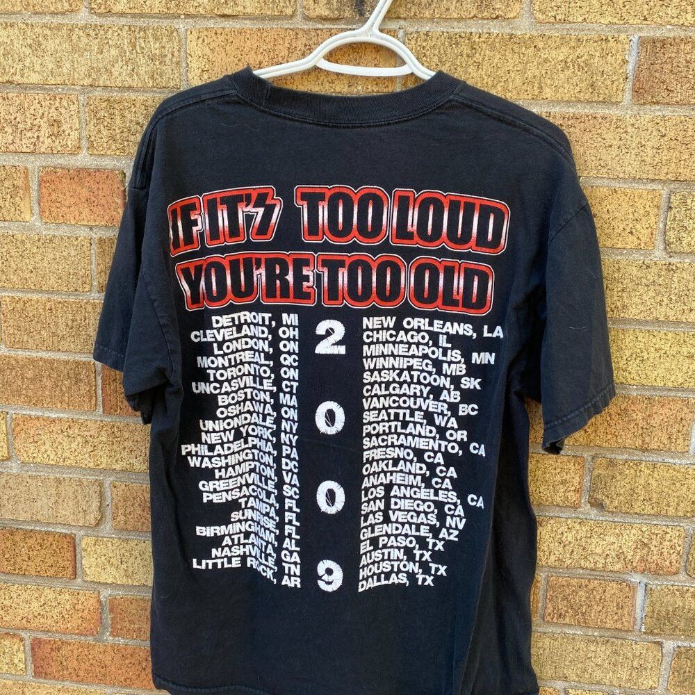 KISS × Vintage RARE 2009 Kiss Concert Band T Shirt 'If its too loud youre Size US L / EU 52-54 / 3 - 5 Thumbnail