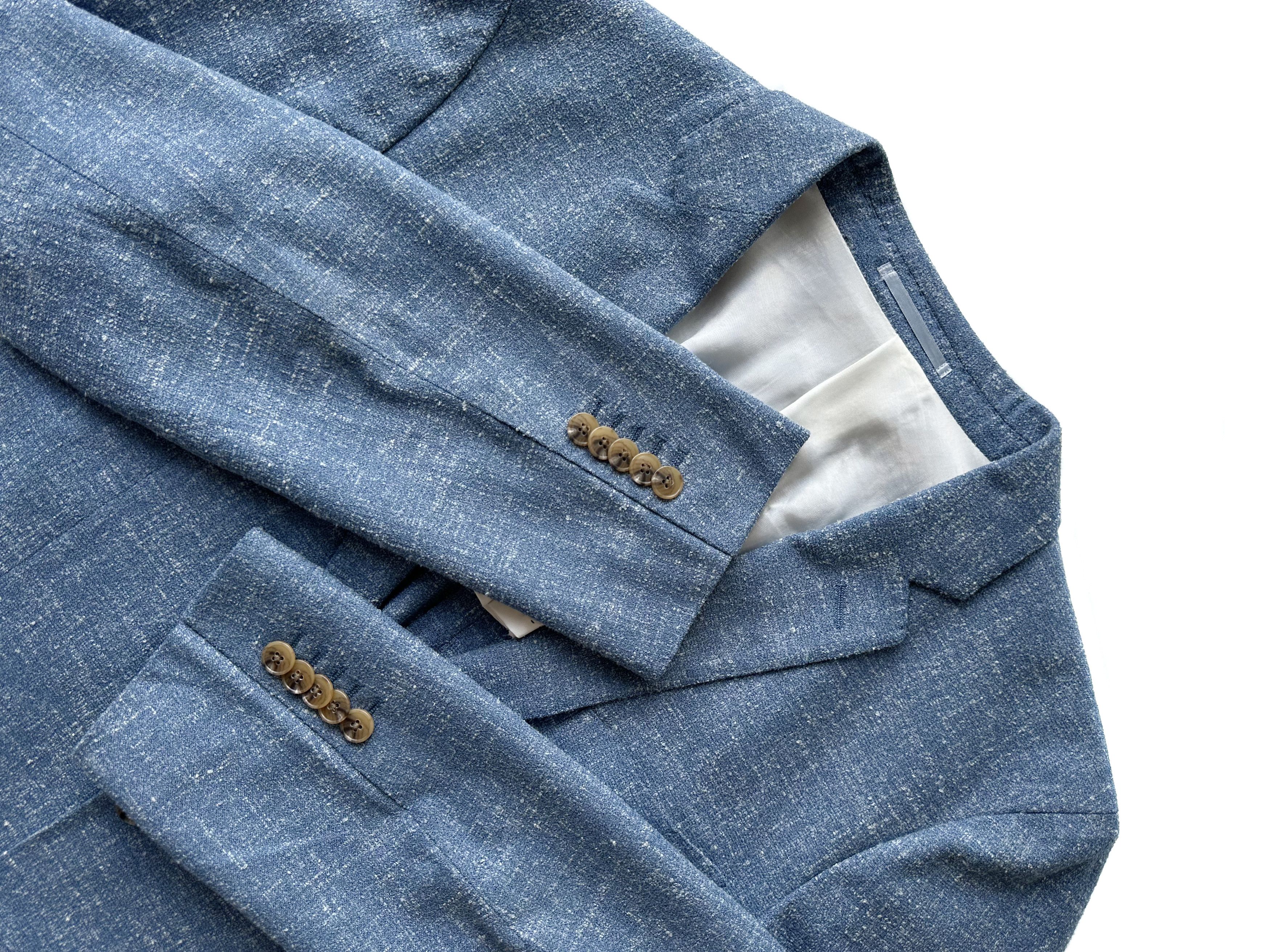 Loro Piana Zano x Loro Piana blue melange blazer Size 48R - 5 Thumbnail