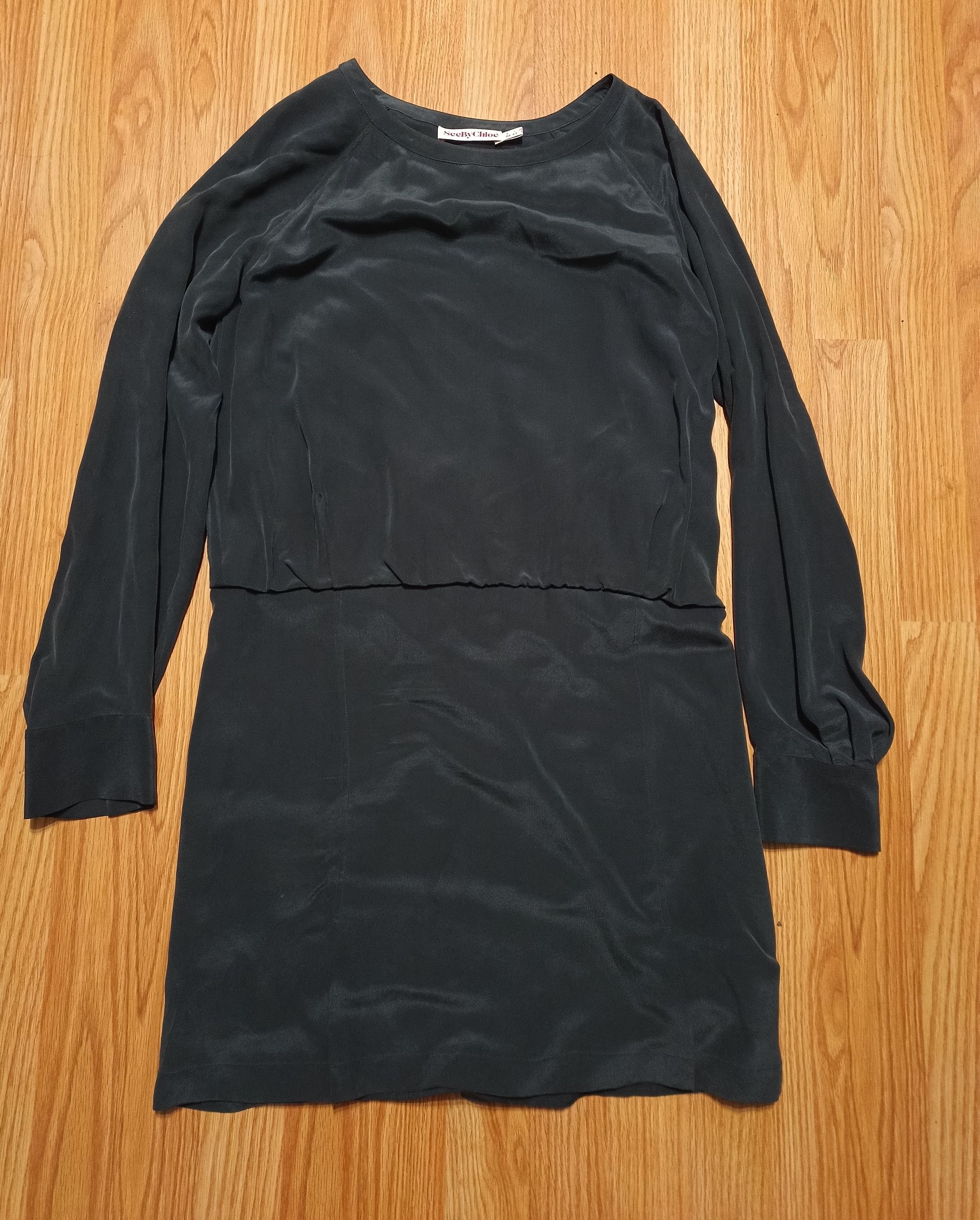 Chloe × See by Chloe See by Chloe Grey Silk Dress Size IT 42 US 6 Size M / US 6-8 / IT 42-44 - 9 Thumbnail