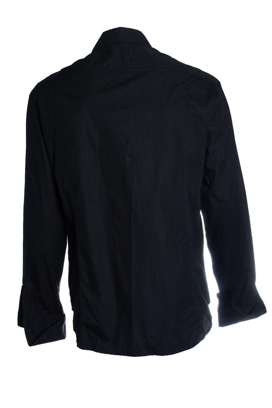 Ferre Ferre jeans, black French cuff embroidery shirt Size US XXL / EU 58 / 5 - 4 Thumbnail