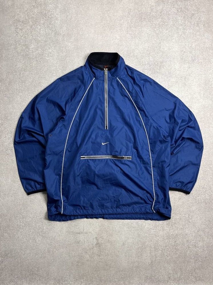 Nike Vintage Nike Swoosh Nylon Archival Quarter Zip Jacket L Size US L / EU 52-54 / 3 - 1 Thumbnail