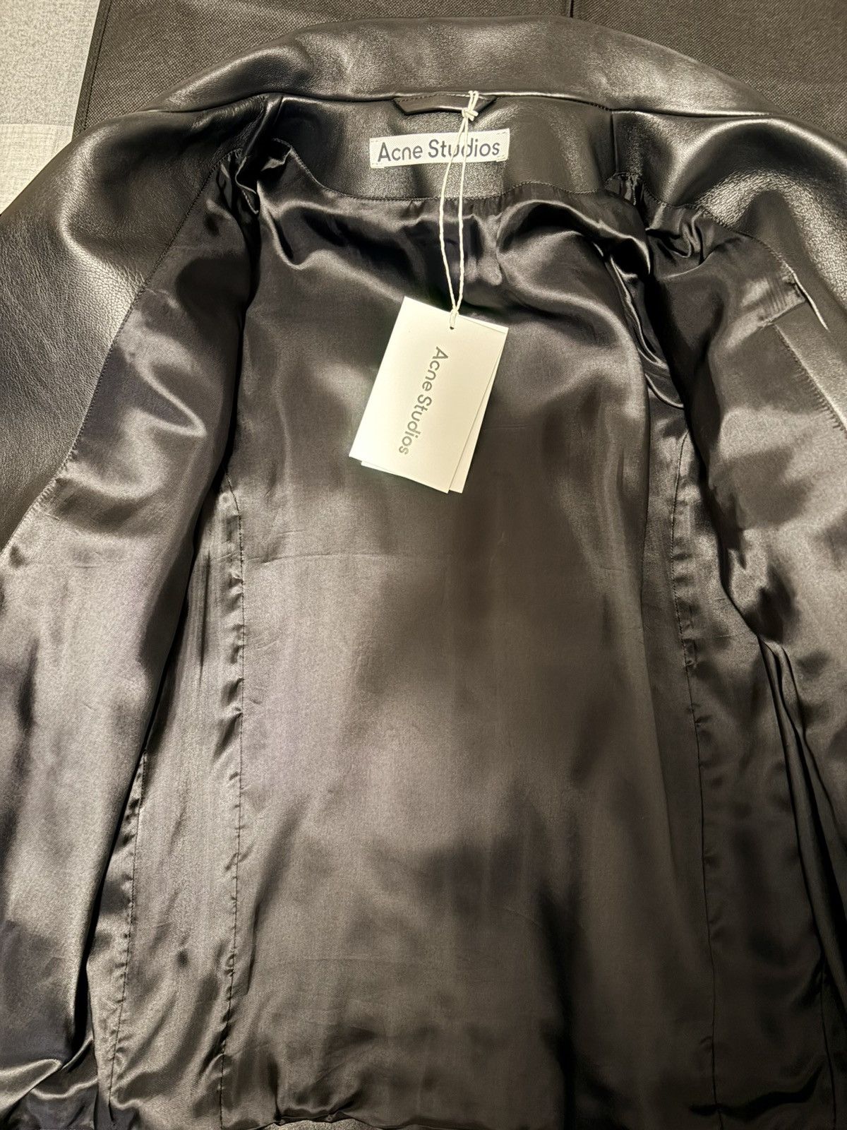 Acne Studios Acne Studios Nate Clean Leather Jacket Black Size US S / EU 44-46 / 1 - 3 Thumbnail
