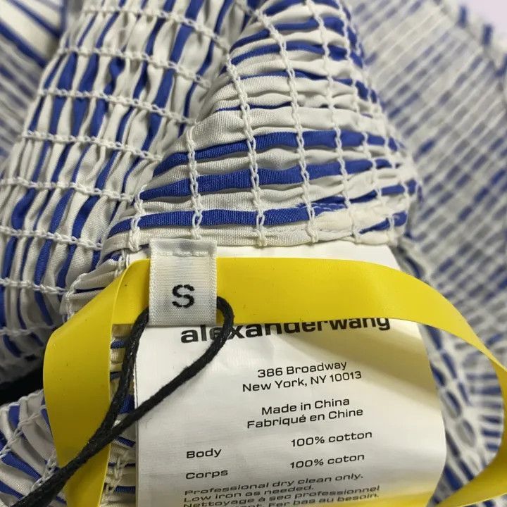 Alexander Wang Alexander Wang Blue Striped Long Sleeve Shirt - Size S / US 4 / IT 40 - 3 Thumbnail